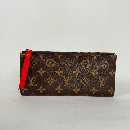 Louis Vuitton Red Adele Long Wallet
