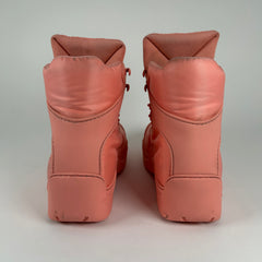 Bottega Veneta Pink Nylon Hiking Boots Size 39
