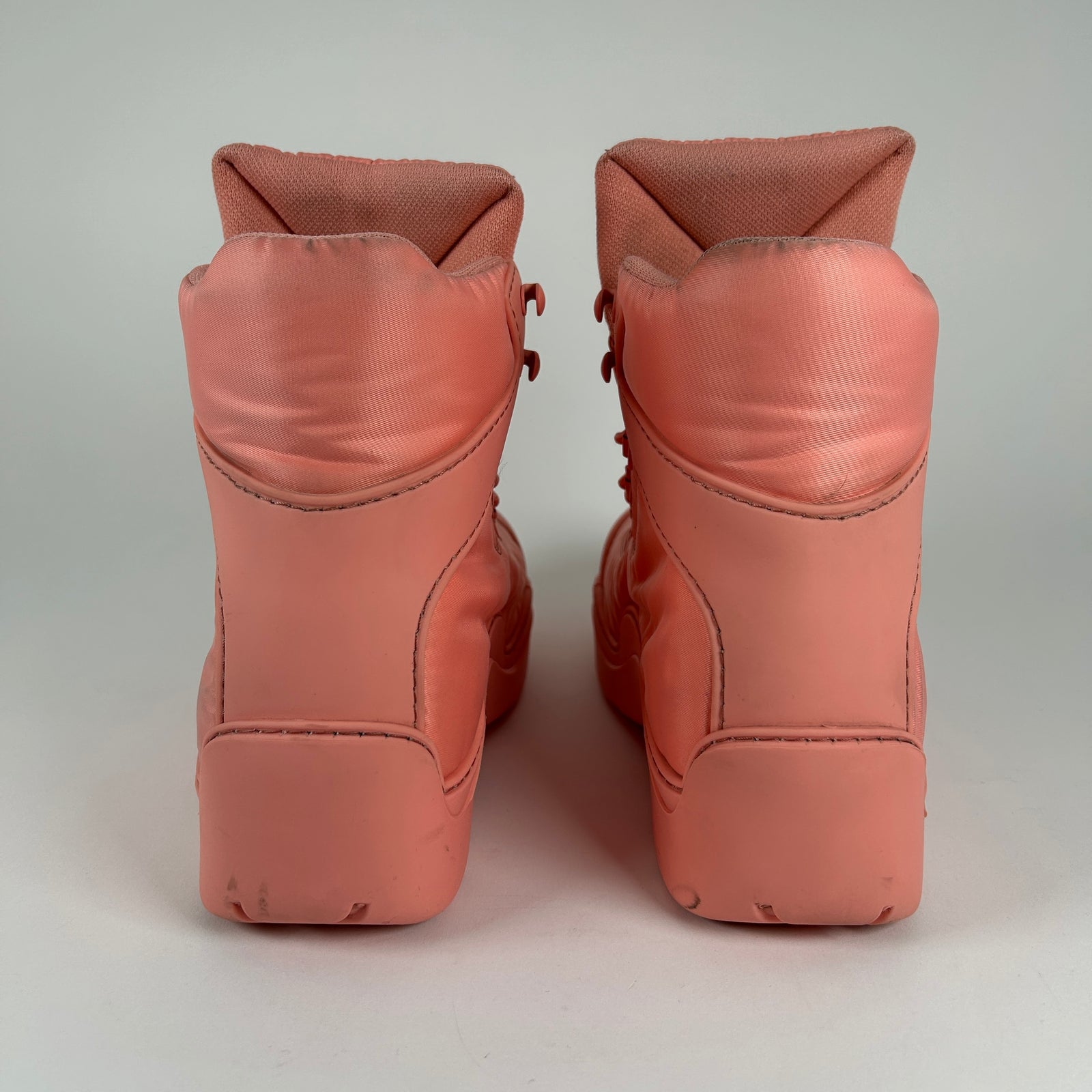 Bottega Veneta Pink Nylon Hiking Boots Size 39