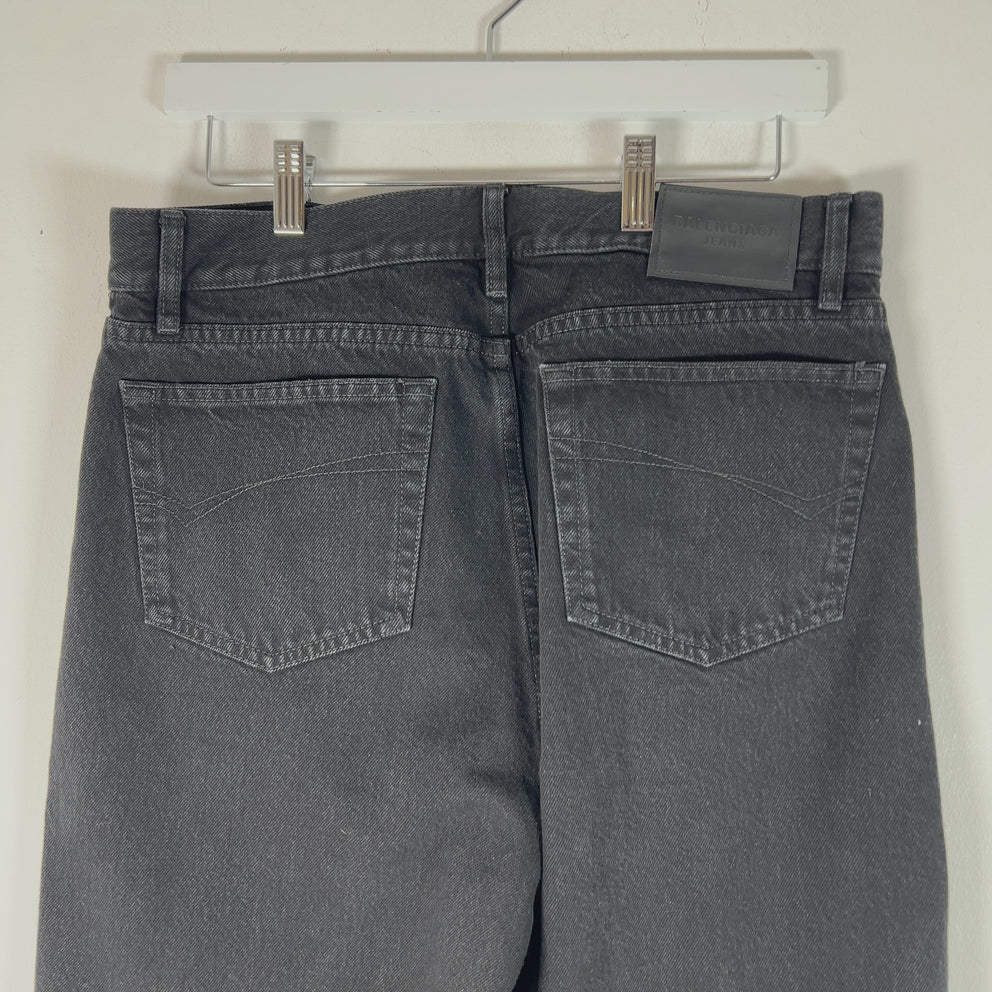 Balenciaga Shotgun Distressed Pants