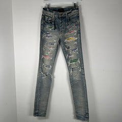 Amiri Thrashed Patch Jeans Size 29