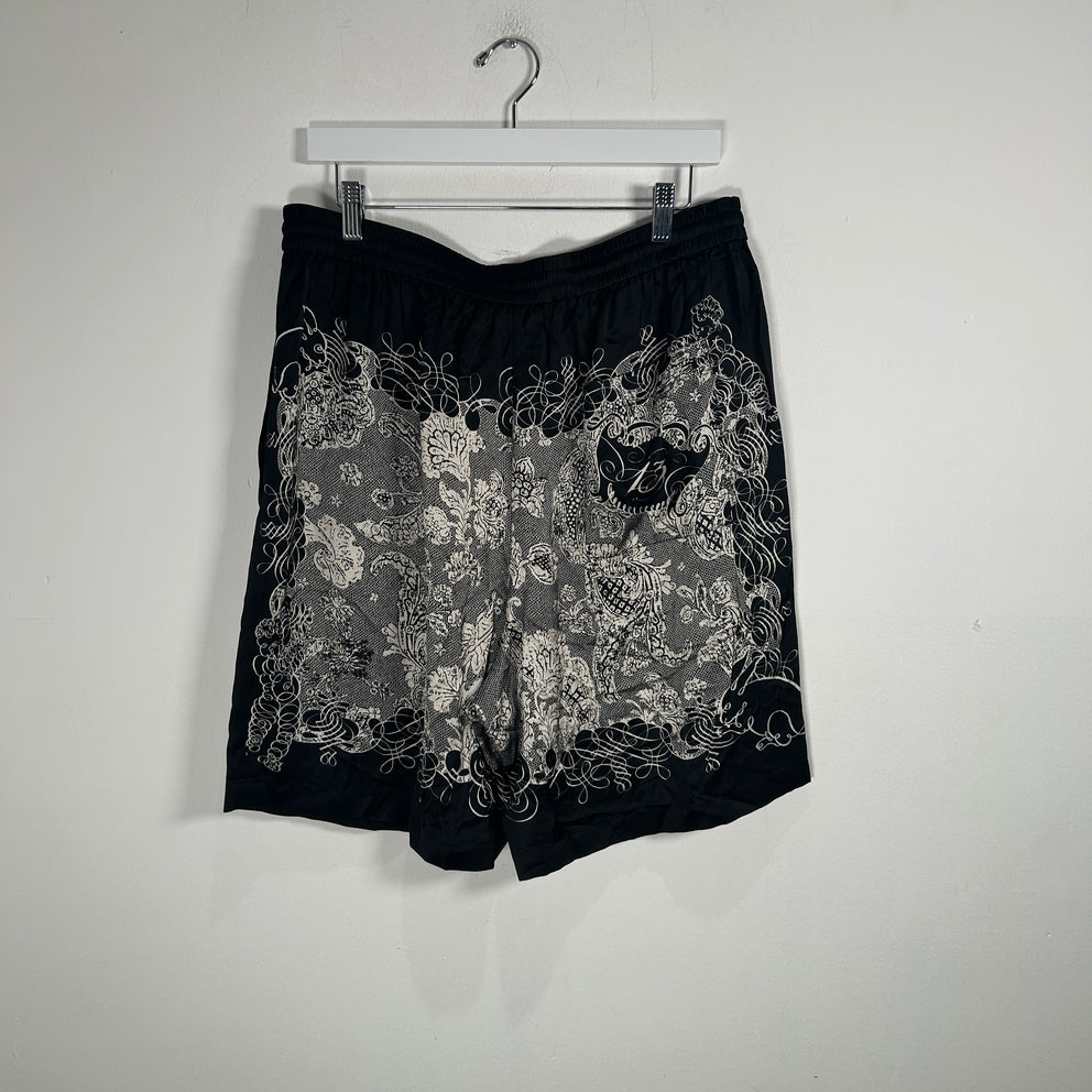 Acne Studios Patterned Viscose Shorts Size XL
