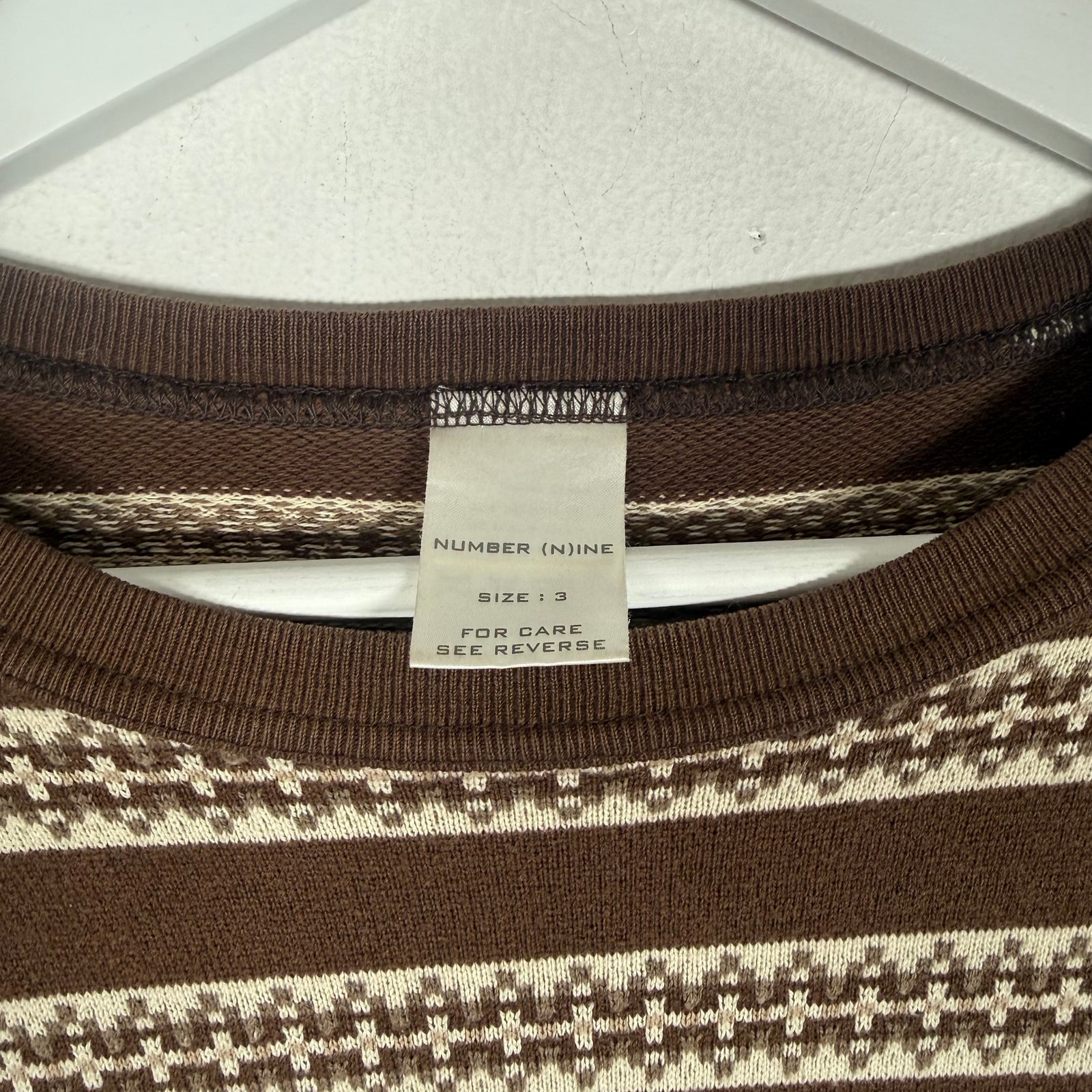 Number (N)ine AW02 Nowhere Man Tribal Knit Longsleeve