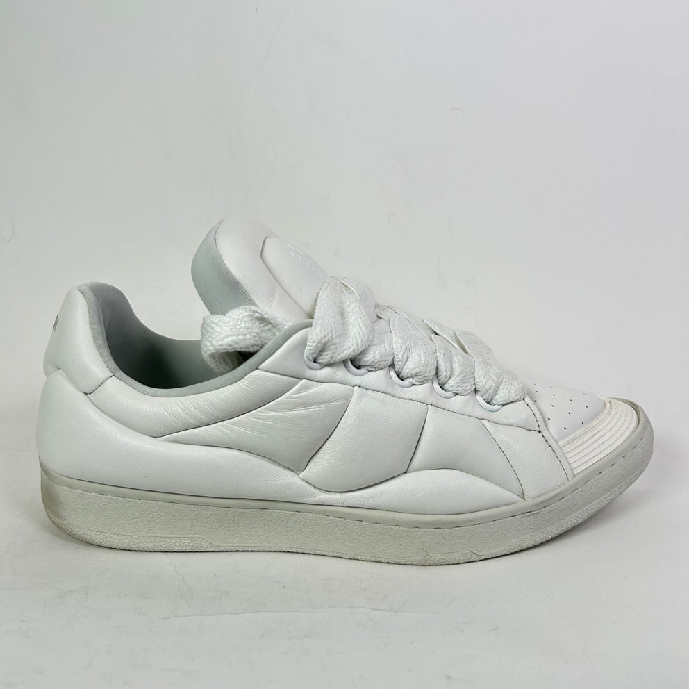 Lanvin Triple White XL Curb Sneaker Size 46