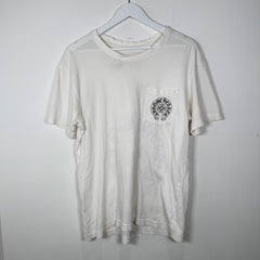 Chrome Hearts White LA Scroll T-Shirt Size M