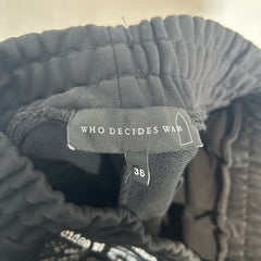 Who Decides War Poem Sweat Pants Size 36