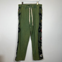 Vale Lives Green Floral Sweatpants Size L