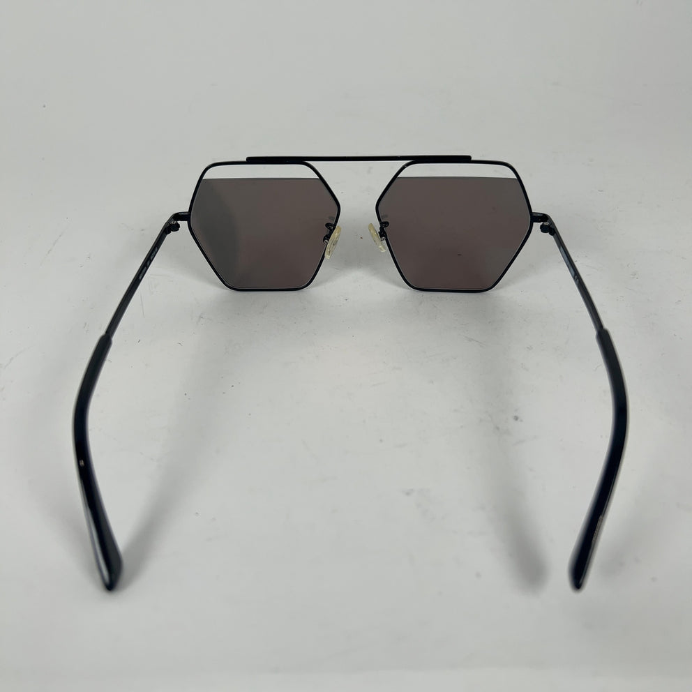 Alexander McQueen Wireframe Cut-Off Glasses Eyeware