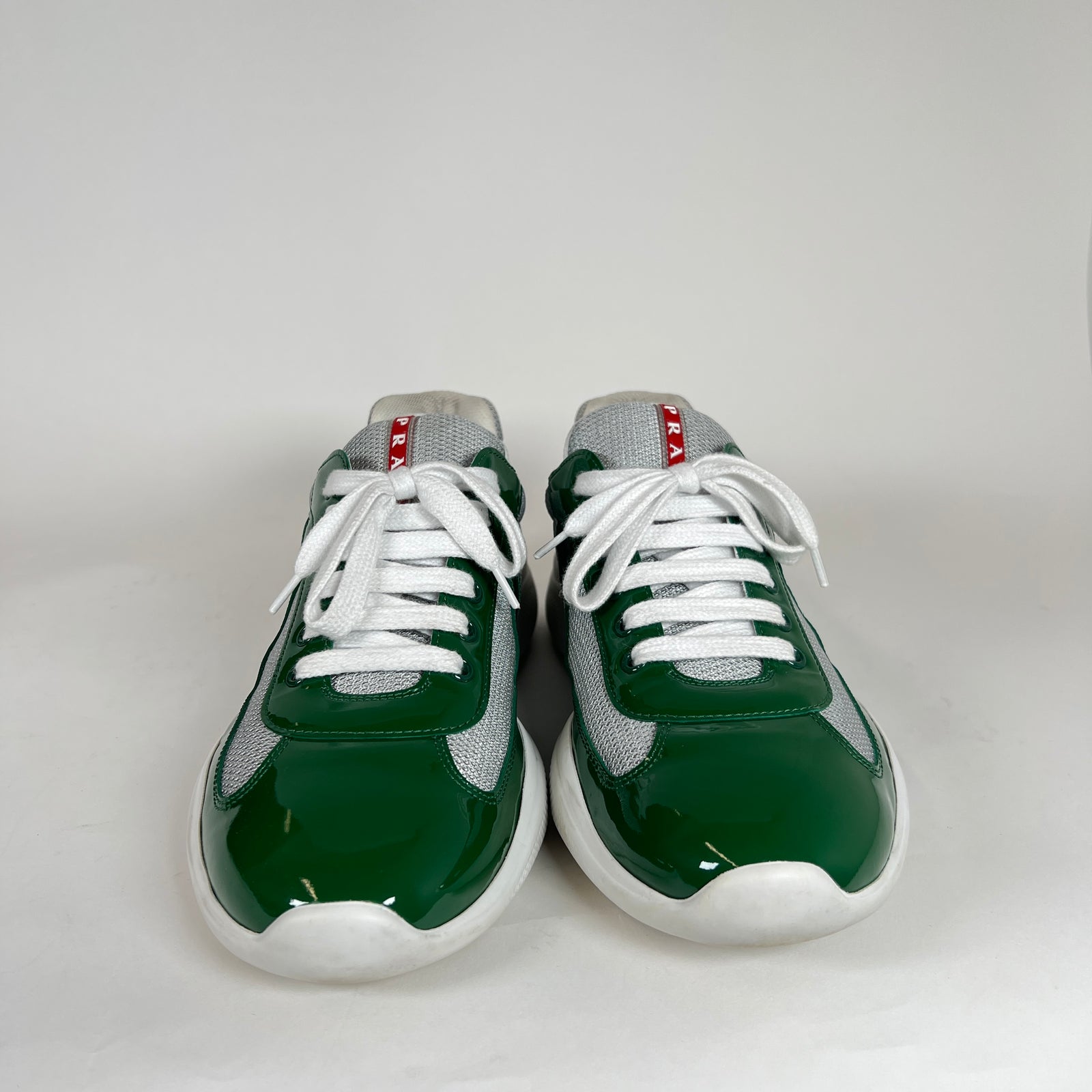 Prada Green/White Cups Size 12