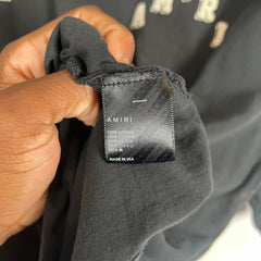 Amiri Black Vintage Collegiate Logo T-Shirt Size XL