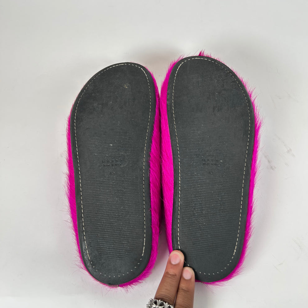 Marni Pink Fussbet Mules Size 43