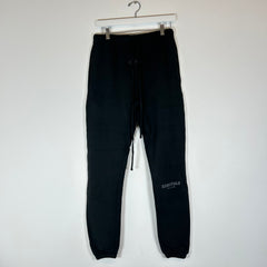 Essentials Black Logo Sweatpants Size XS