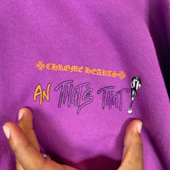 Chrome Hearts Purple Matty Boy I Want More Not Less Hoodie Size XL