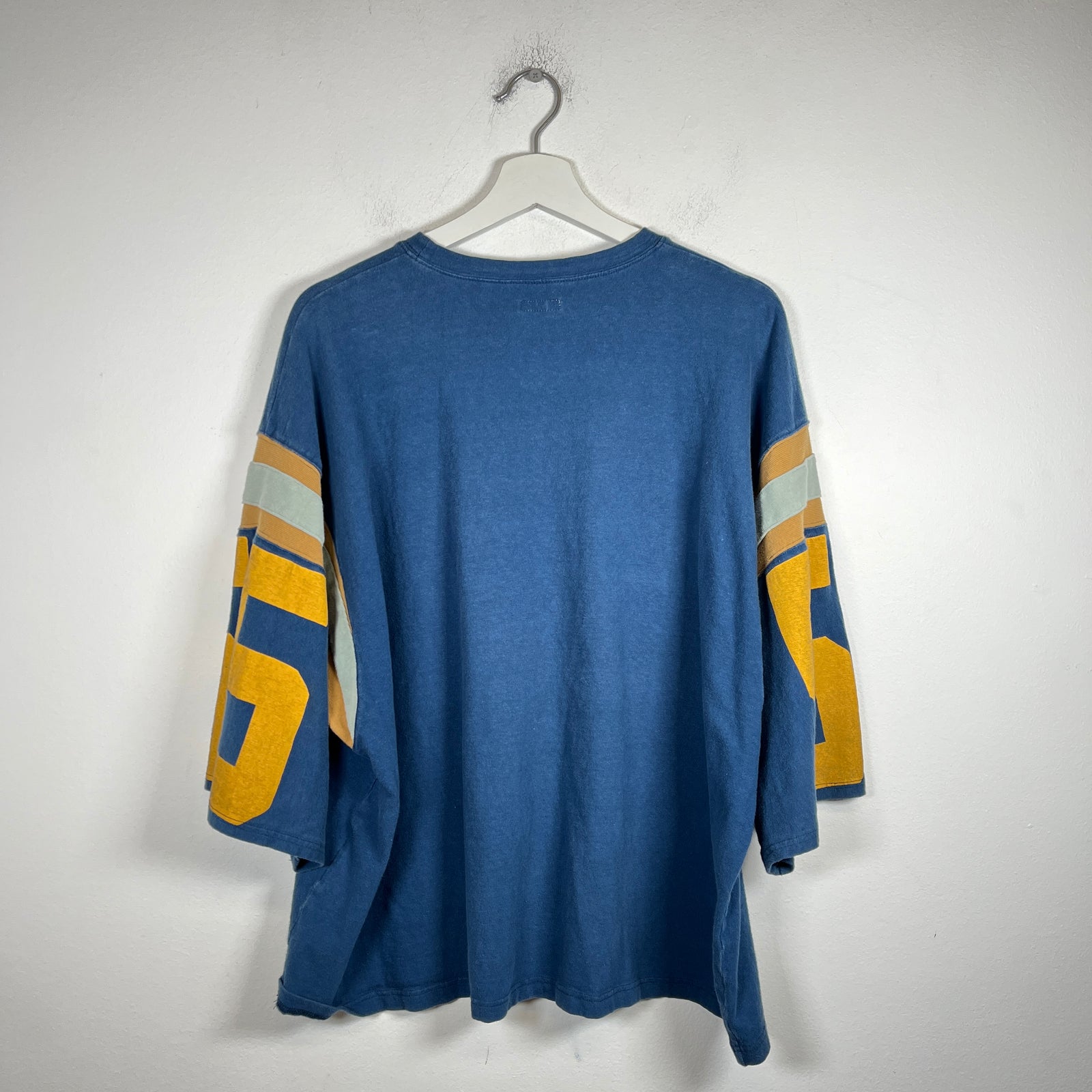 Kapital Navy Smiley Football Jersey Tee Size M