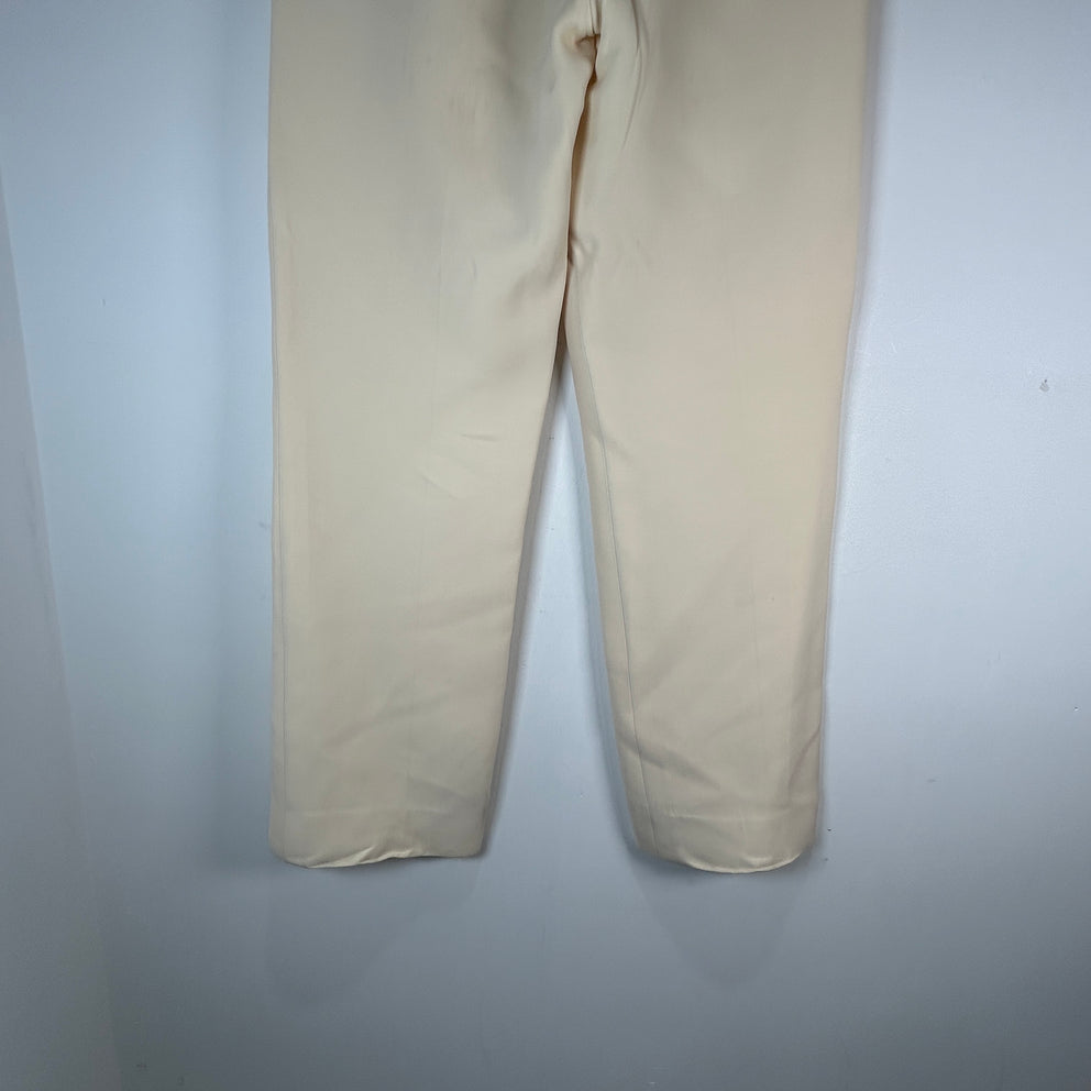 Loro Piana Virgin Wool Khaki Trousers Size 46