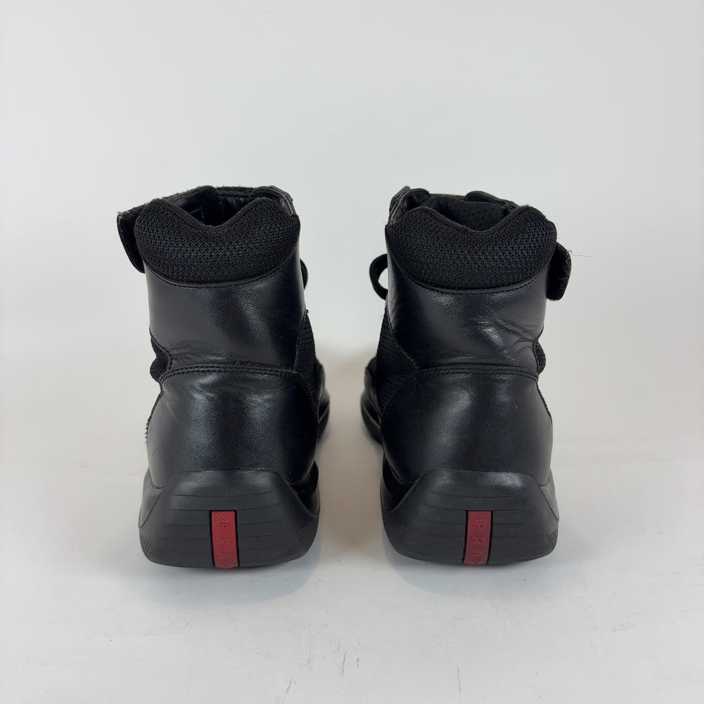 Prada Black High-Top America Cups