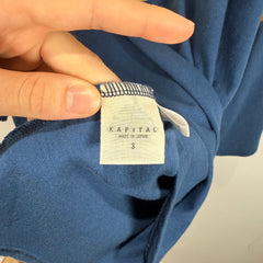 Kapital Smiley Face Jersey T-Shirt Size L