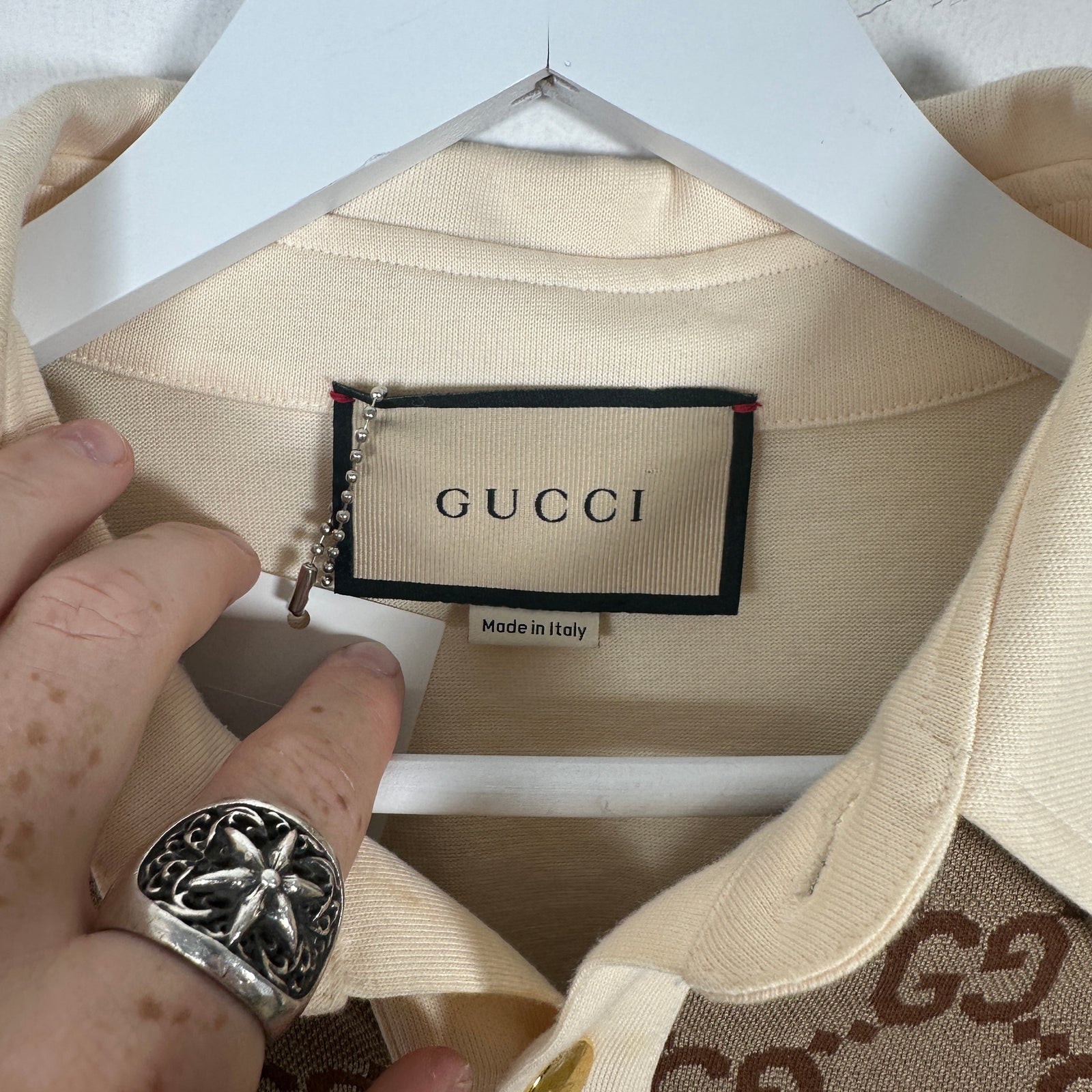 Gucci Monogram Polo Size L