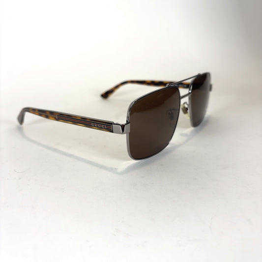 Gucci Rectangle Aviator Sunglasses