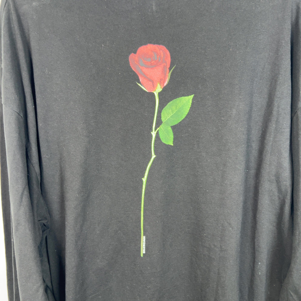 Balenciaga Rose Short Sleeve T-Shirt