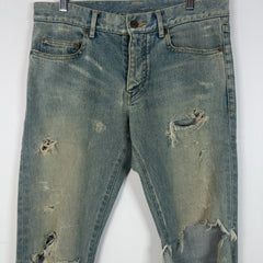 Saint Laurent Thrashed D02 Denim Jeans