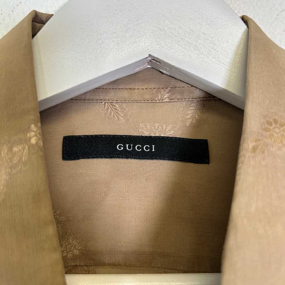 Gucci By Tom Ford SS03 Silk Sheer Button-Up Shirt