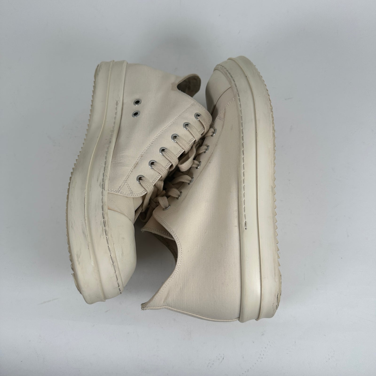Rick Owens Milk Low Top Ramones Size 44