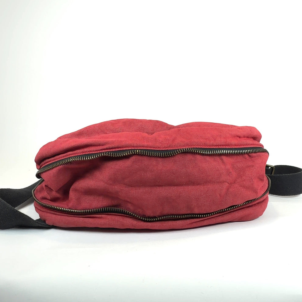 Dolce & Gabbana Vintage Stripped Red Messenger Bag