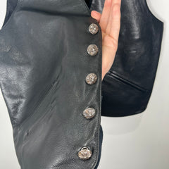 Chrome Hearts Leather Vest Size M