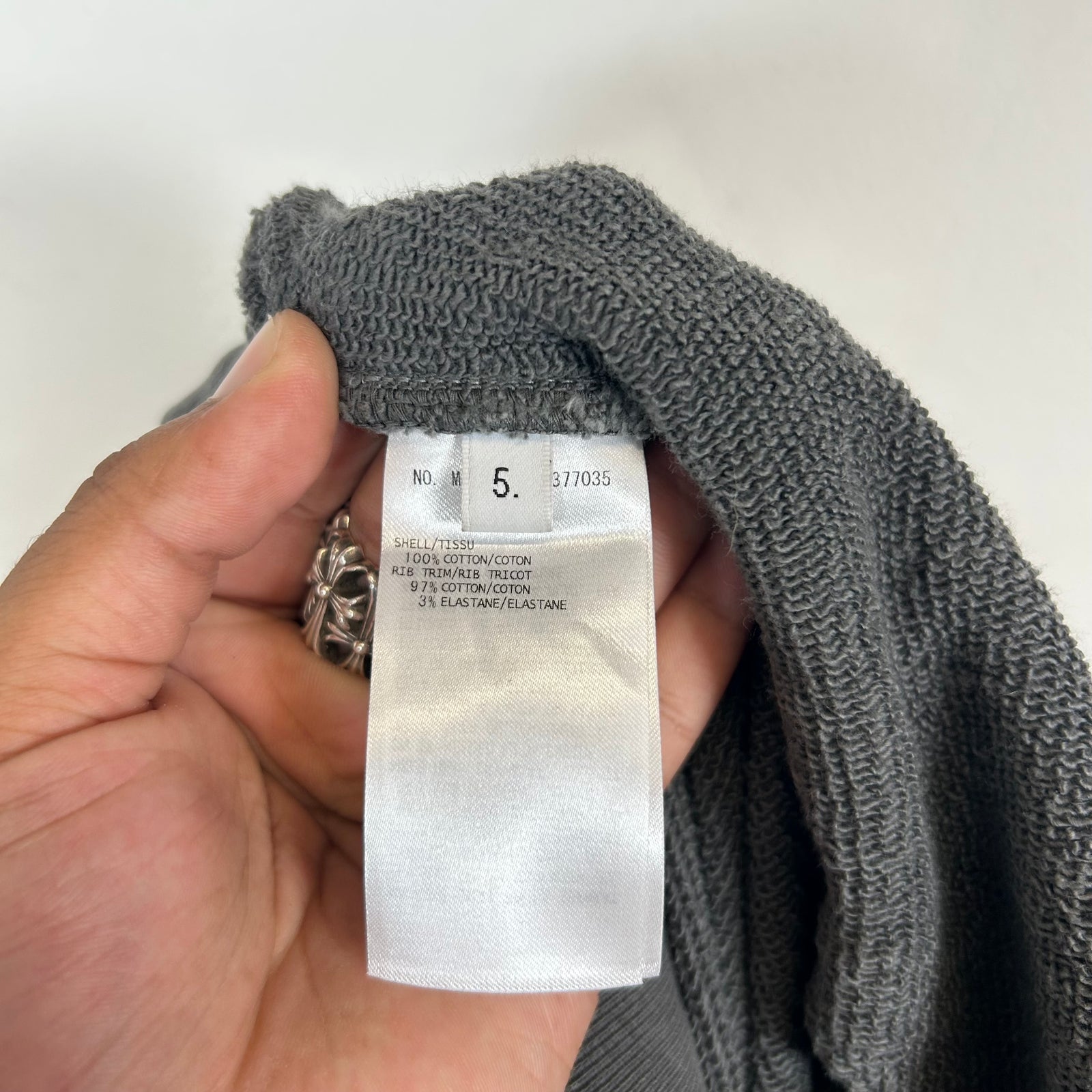 Thom Browne Dark Grey RWB Back Tag Sweatpants Size 5