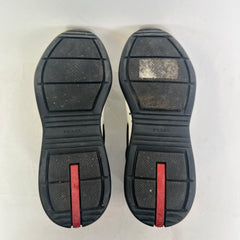 Prada White/Red Patent Leather America Cups