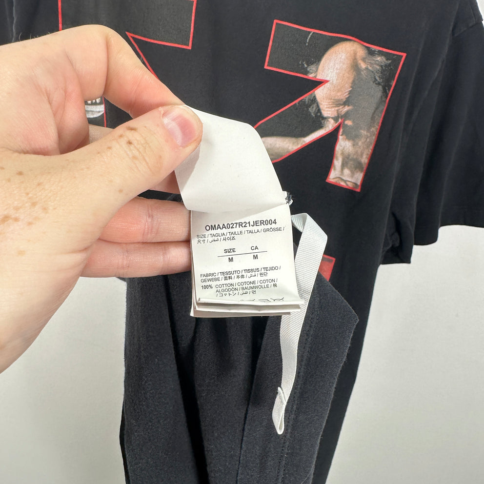 Off-White Caravaggio Arrow Black T-Shirt Size M