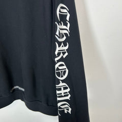 Chrome Hearts Black Vertical Logo Hoodie Size L
