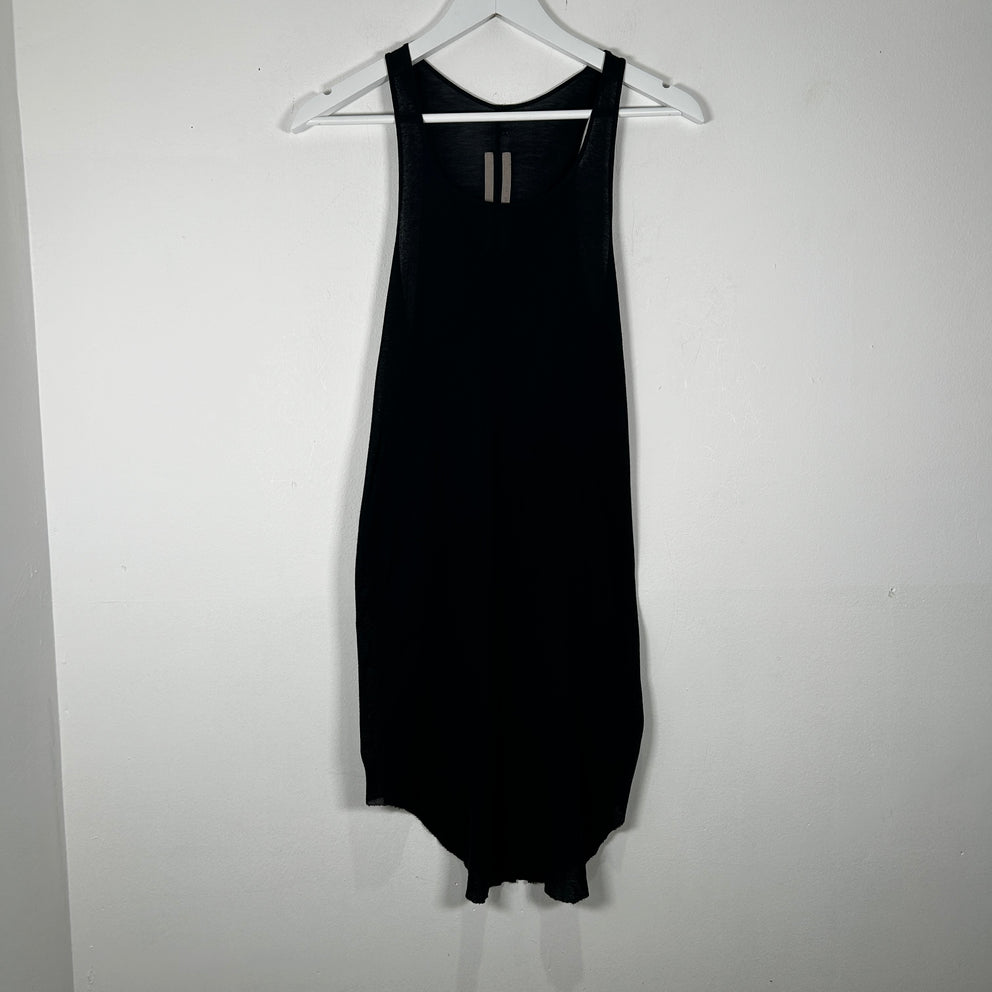Rick Owens Black 'Dick Flap' Tank-Top Size M