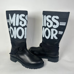 Dior Black D-Major Miss Dior Boots Size 40