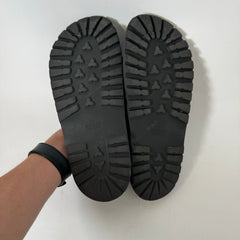 Gucci Black Signature Stripe Slides Size 9