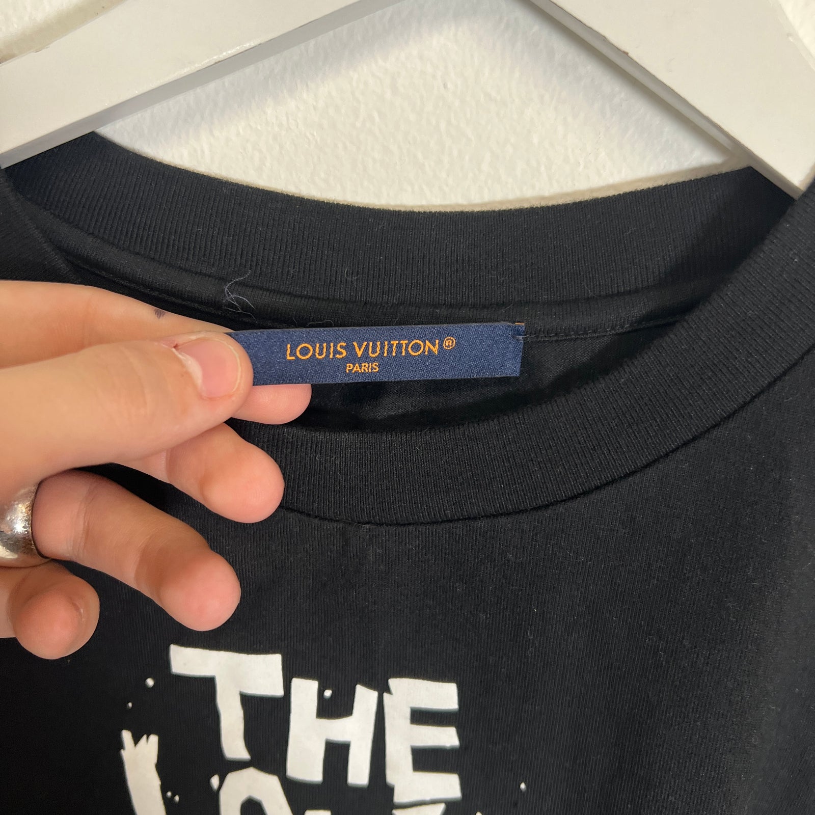 Louis Vuitton Band Graphic Black T-Shirt Size L