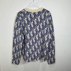 Dior Jacquard Oblique Knit Sweater Size M