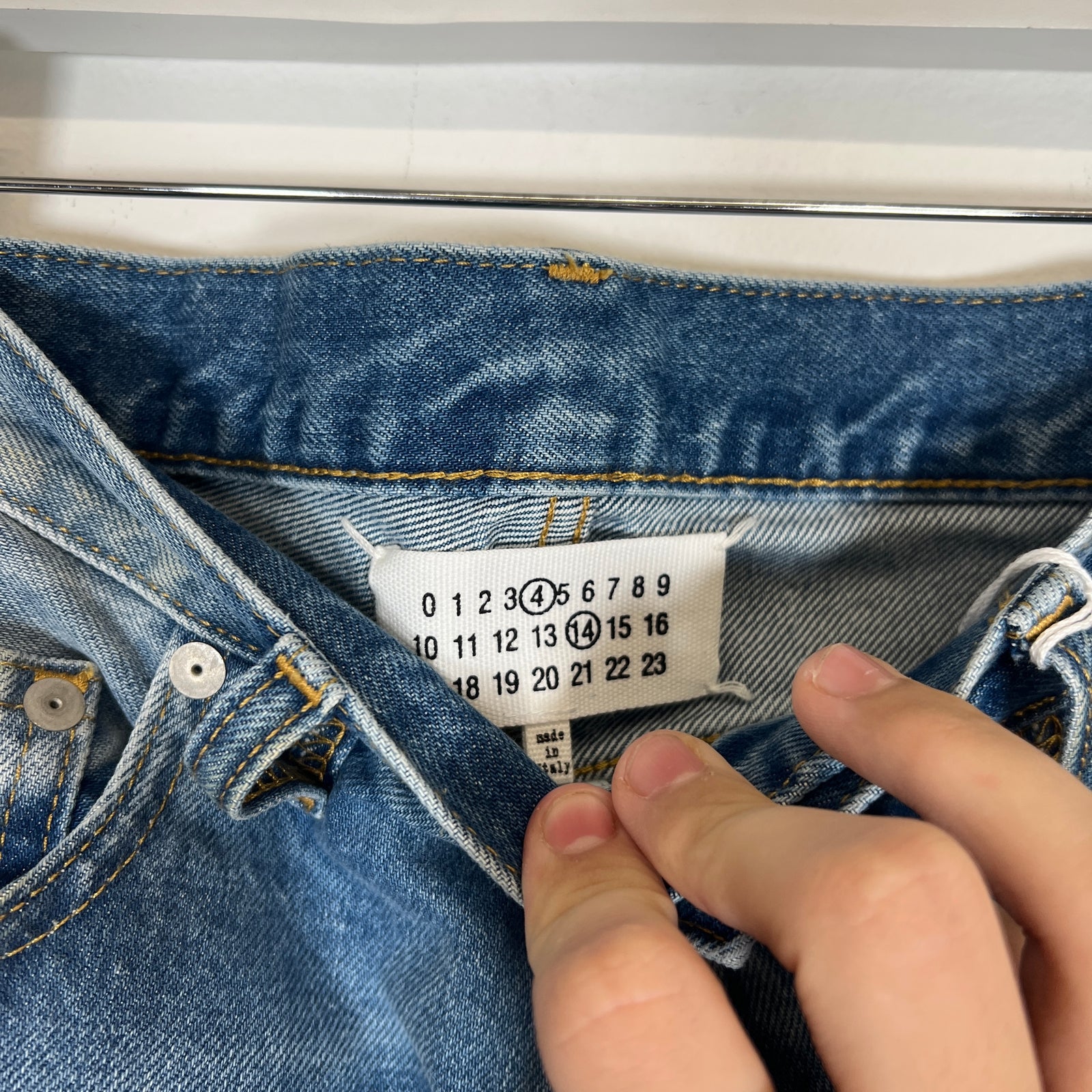 Maison Margiela Lightwash Straight Denim Jeans Size 33