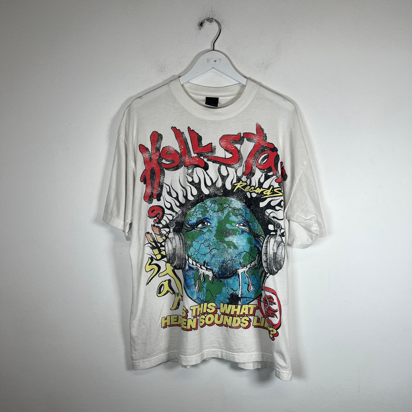 Hellstar White ‘Heaven On Earth’ T-Shirt Size L