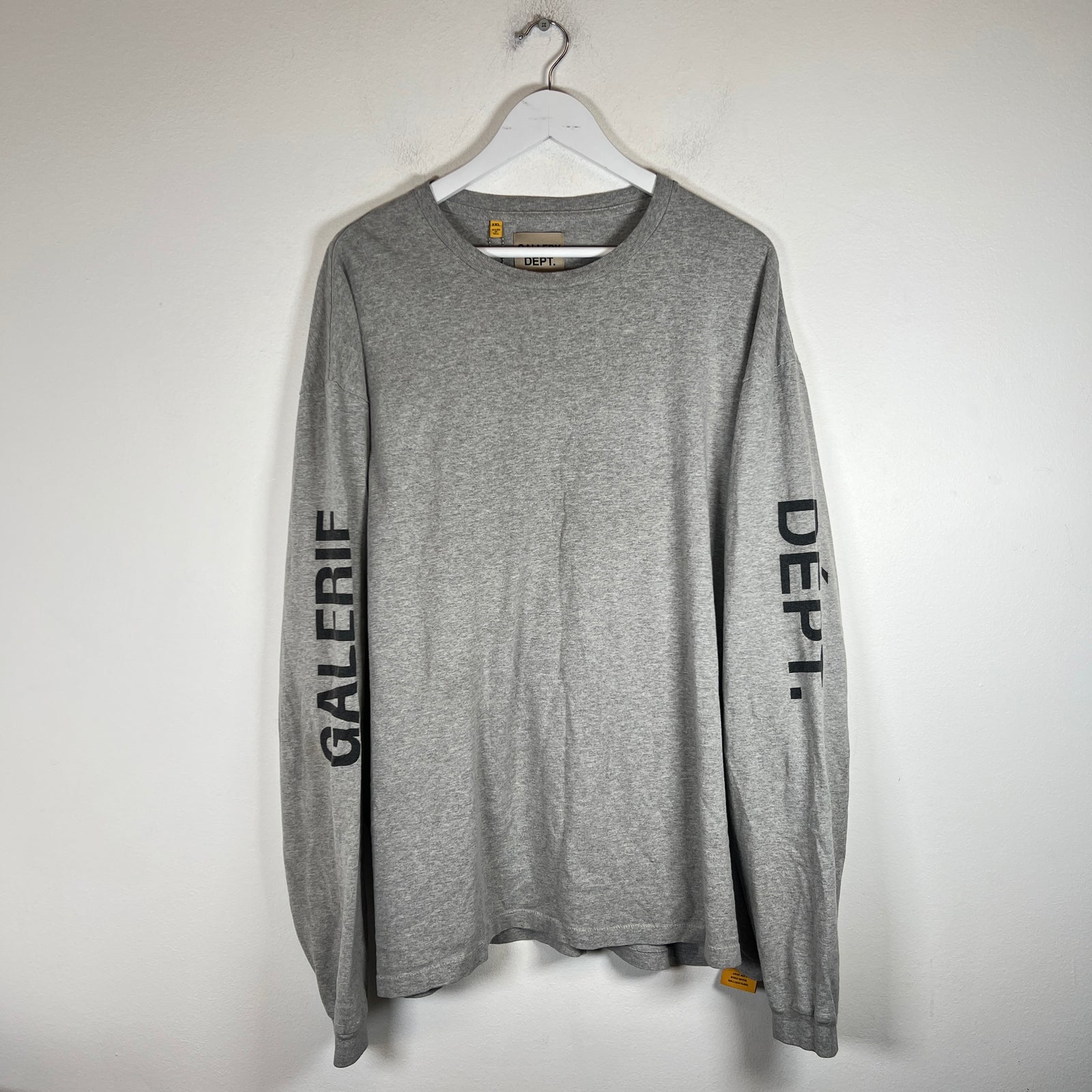 Gallery Dept. Gray Logo Longsleeve Shirt Size XXL