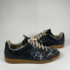 Maison Margiela Navy Paint Splatter Gats Size 43