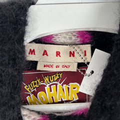 Marni Striped Mohair Knit Hoodie Size S