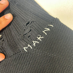 Marni Black Cropped Vest Size S