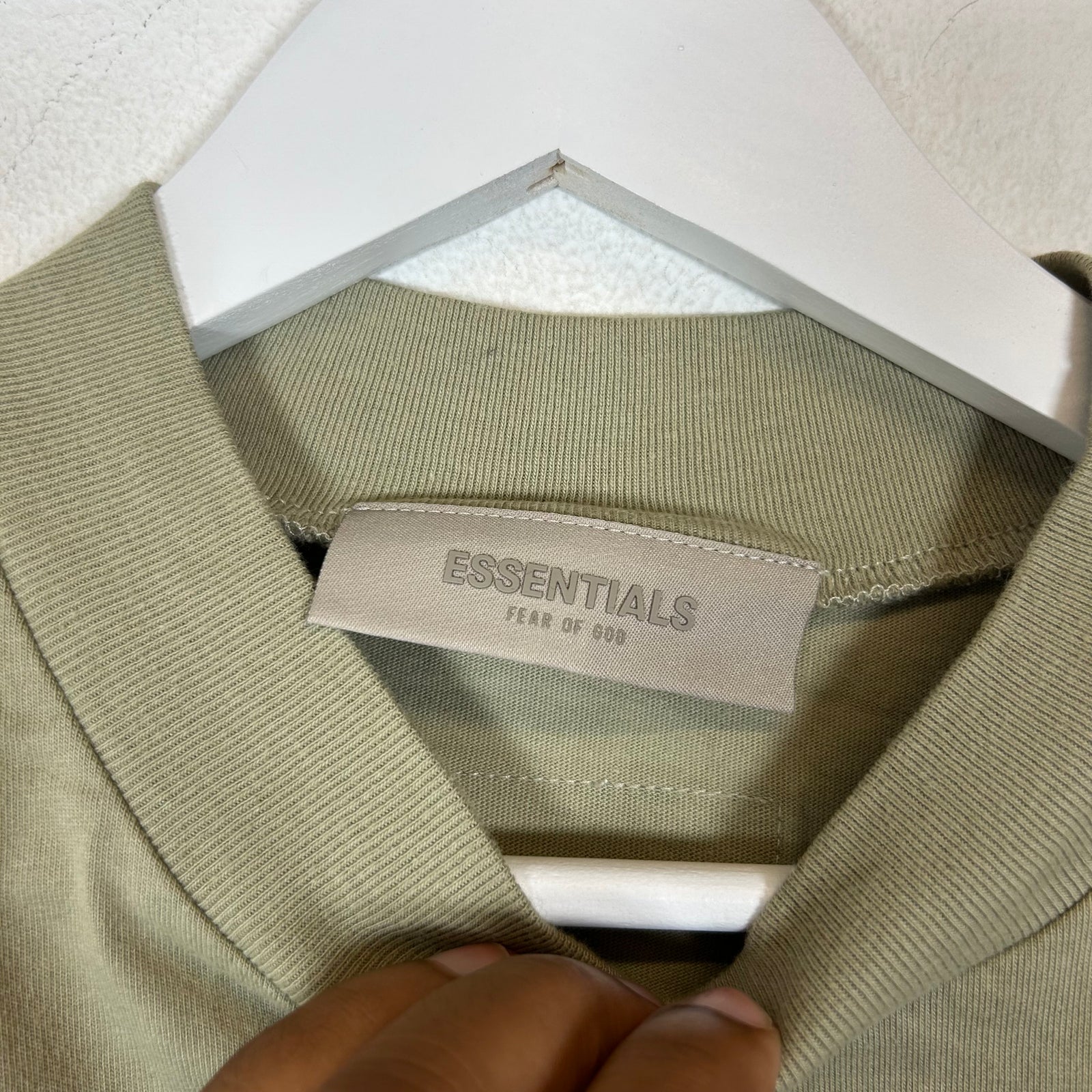 Essentials Tan Logo T-Shirt Size S
