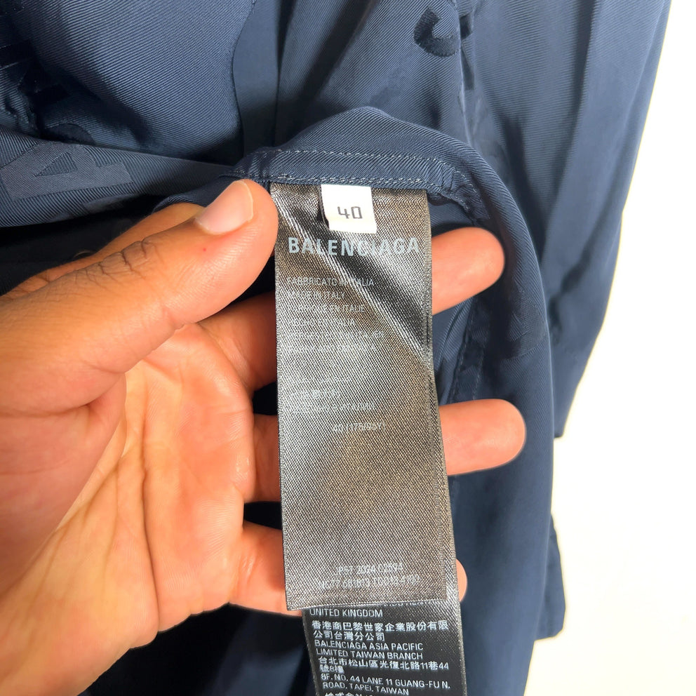 Balenciaga SS26 Monogram Fluid Viscose Shirt