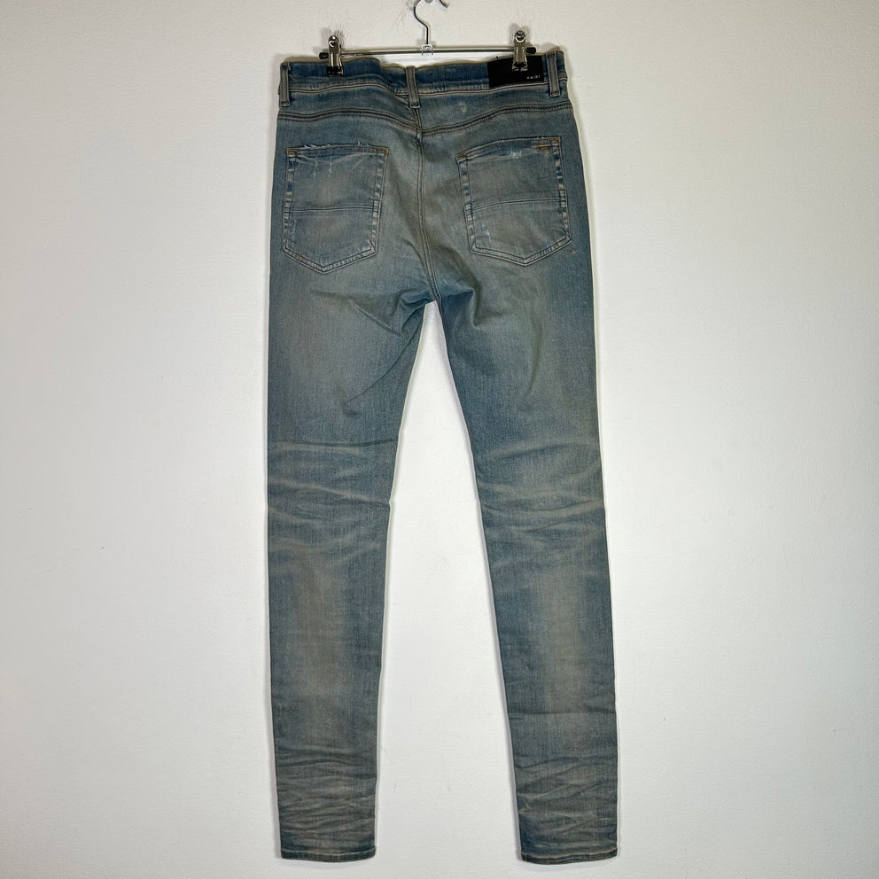 Amiri MX1 White Patch Lightwash Jeans