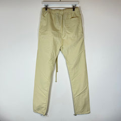 Essentials Cream Logo Nylon Pants Size S