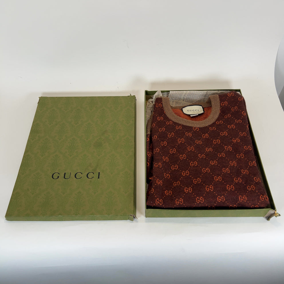 Gucci All Over Supreme Print Sweater