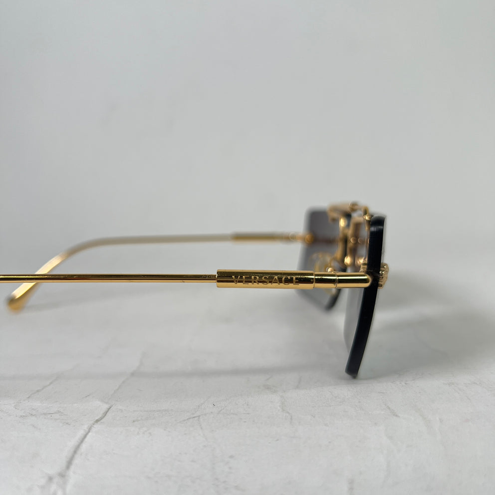 Versace Medusa Rimless Sunglasses